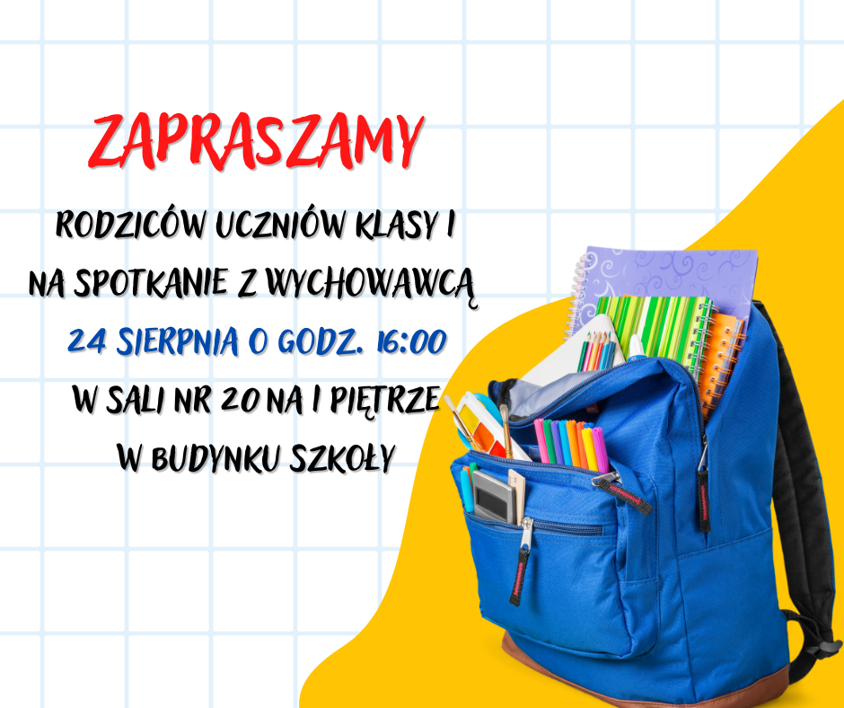 spotkanie z wychowawcą klasy 1